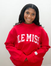 Load image into Gallery viewer, Pink Possum Embroidered Ole Miss Gingham Mock Neck