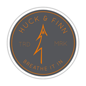 Huck & Finn Breathe It In Charcoal Sticker