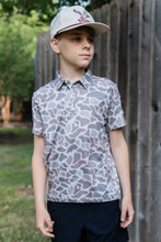 Load image into Gallery viewer, Burlebo Classic Deer Camo Youth Performance Polo