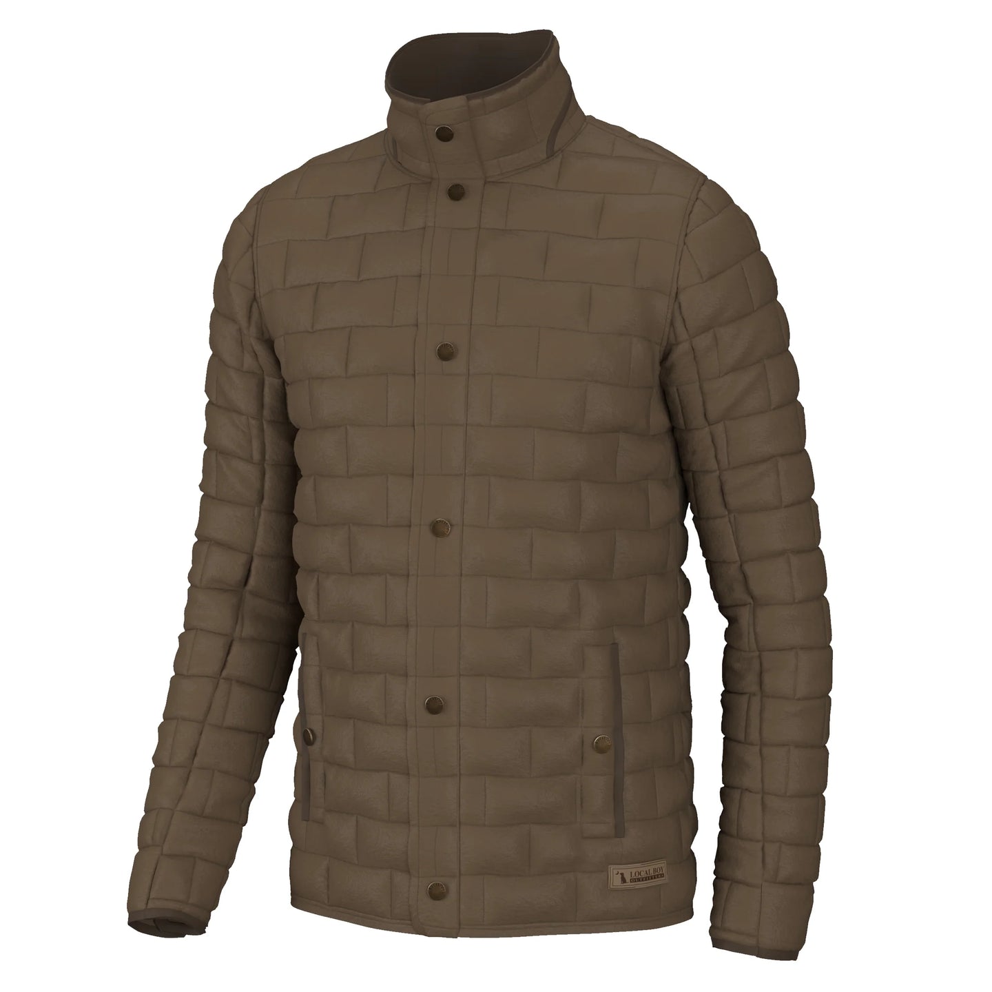 Local Boy Brick Quilted Jacket