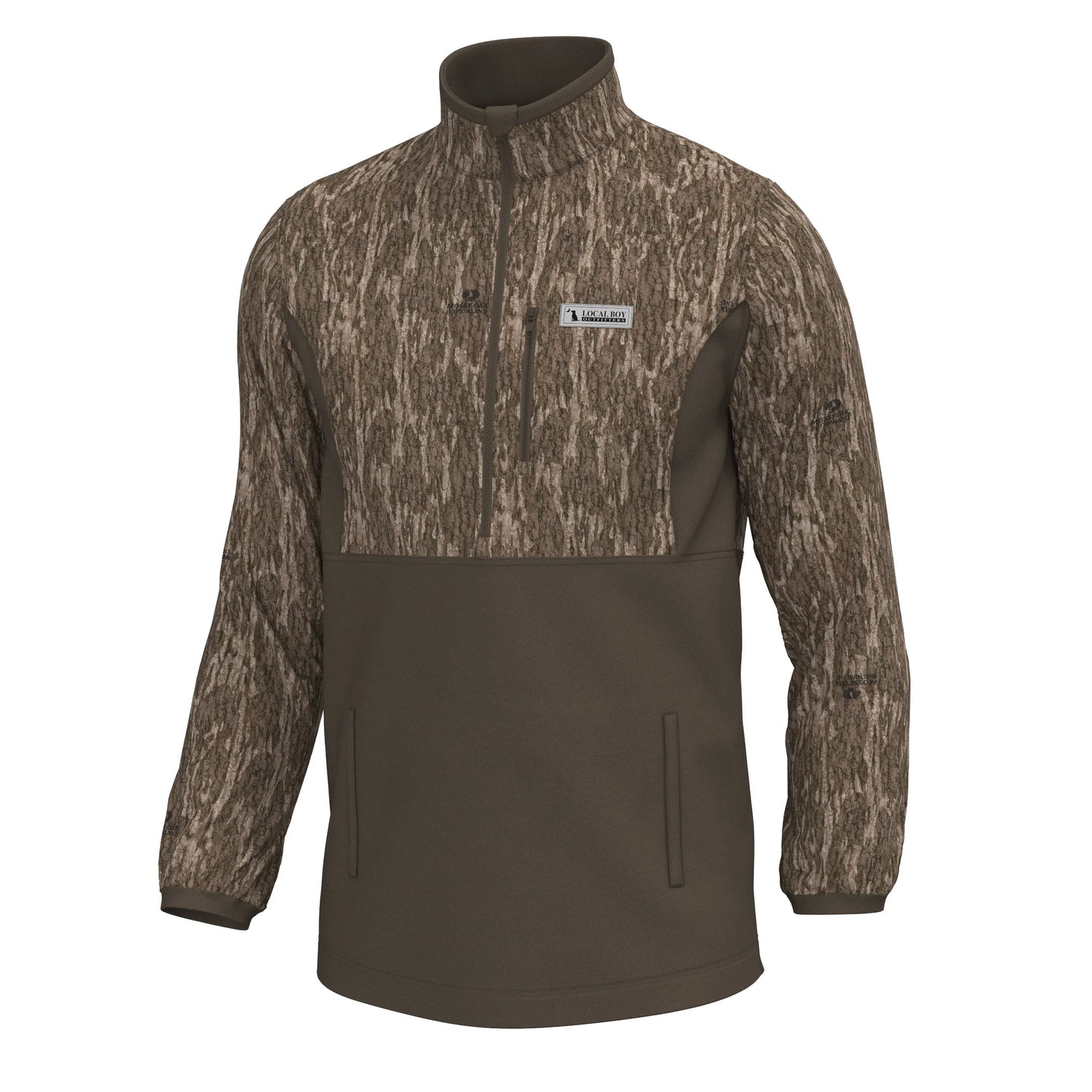 Local Boy Fielder Quarter Zip Pullover in Bottomland