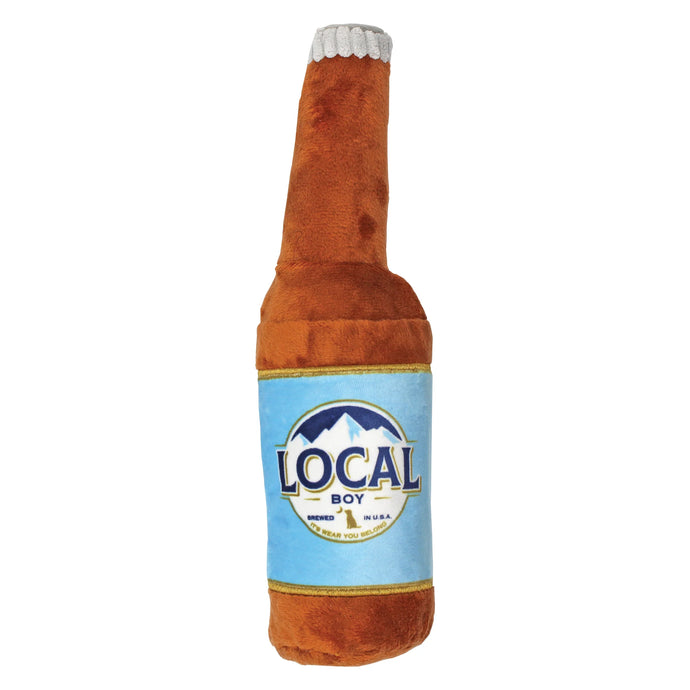 Local Boy Busch Latte Bottle Dog Toy