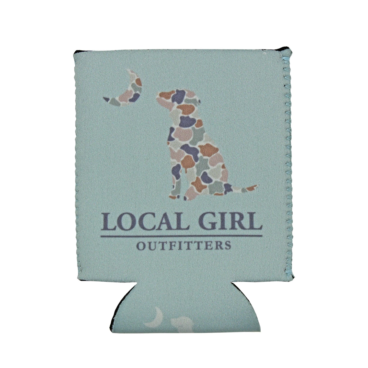 Local Girl FC Flora Dog & Moon Koozie