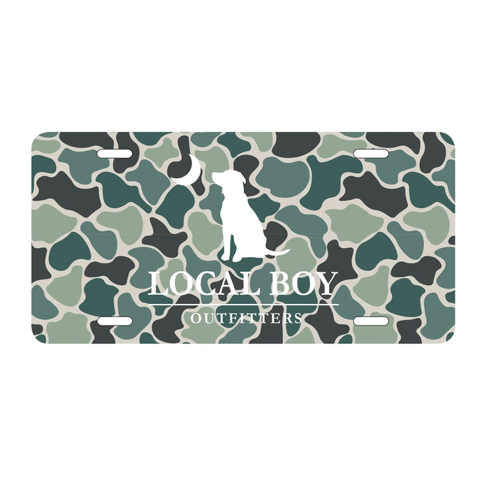 Local Boy Ravine Camo License Plate