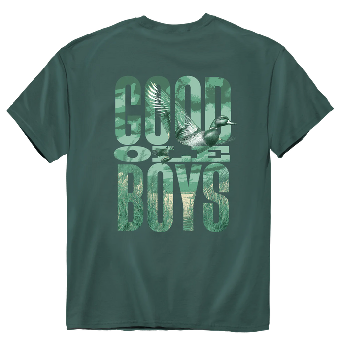 Good Ole Boys Outdoors Mallard Marsh SS Tee Blue Spruce