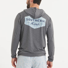 Load image into Gallery viewer, Southern Marsh Fieldtec Retro Ultralight Hoodie in Midnight Gray