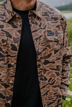 Load image into Gallery viewer, Burlebo Gauge Camo Cotton Twill Long Sleeve Button Up