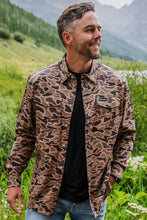 Load image into Gallery viewer, Burlebo Gauge Camo Cotton Twill Long Sleeve Button Up