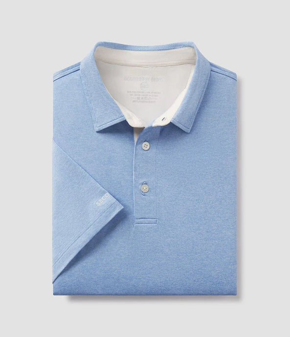 Southern Shirt Co. Men's Grayton Heather Polo in Horizon