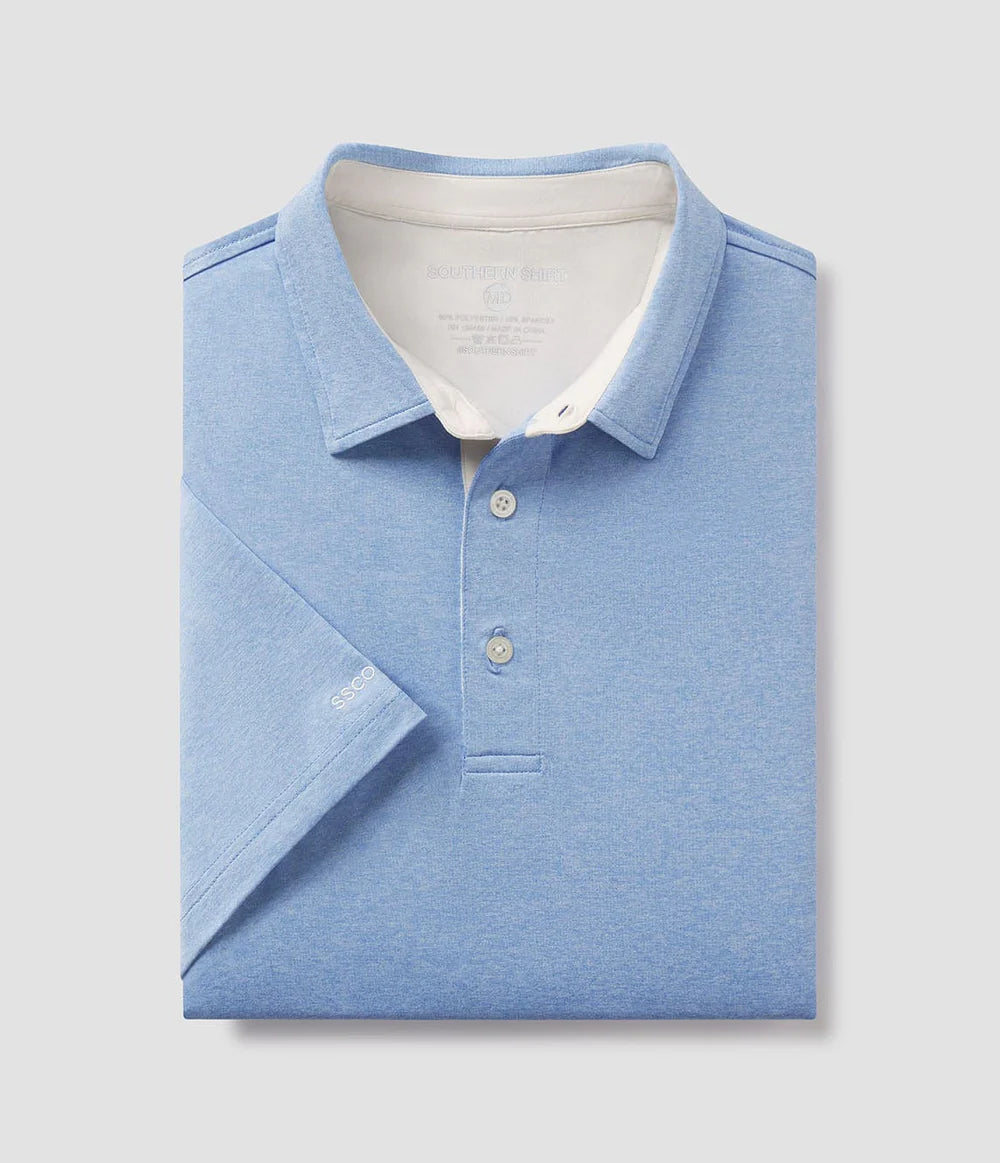 Southern Shirt Co. Men's Grayton Heather Polo in Horizon