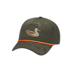 Southern Marsh Sabine Dark Olive Duck Camo Rope Hat