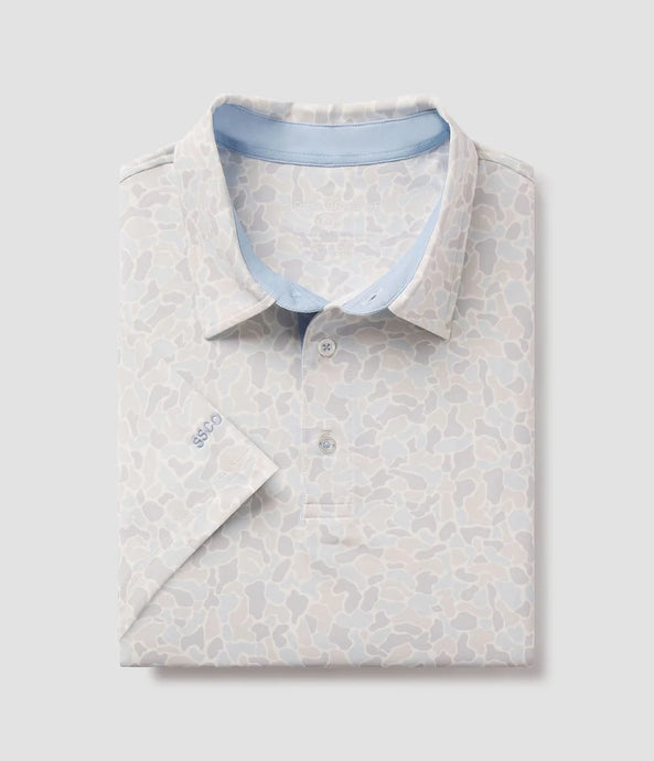 Southern Shirt Men's Hunters Hideaway Printed Polo in River Rock
