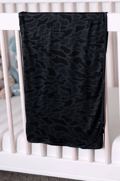 Burlebo Black Camo Baby Swaddle