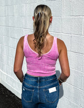 Load image into Gallery viewer, Set My Heart On Fire Reversible Crop Tank Bright Mauve