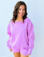 Load image into Gallery viewer, You Know Me Boat Neck Sweatshirt &amp; Shorts Set in Mauve