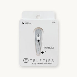 Teleties Snap Clip in Silver