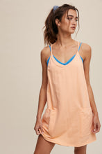 Load image into Gallery viewer, She’s Cute Tank Dress in Peach