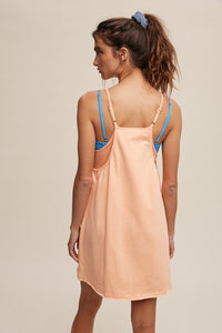 She’s Cute Tank Dress in Peach