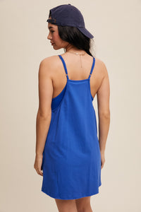 She’s Cute Tank Dress in Royal Blue