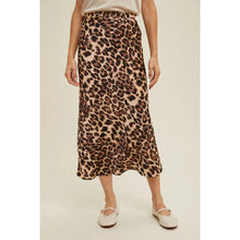 Load image into Gallery viewer, Let’s Get Crazy Leopard Midi Pencil Skirt