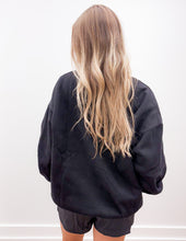 Load image into Gallery viewer, Lulu Mac Logo Sweatshirt in Black/White