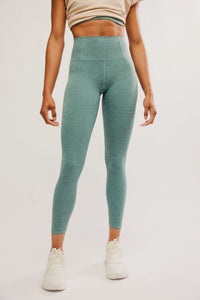 Free People Never Better Heather Leggings in Midnight Jade Heather