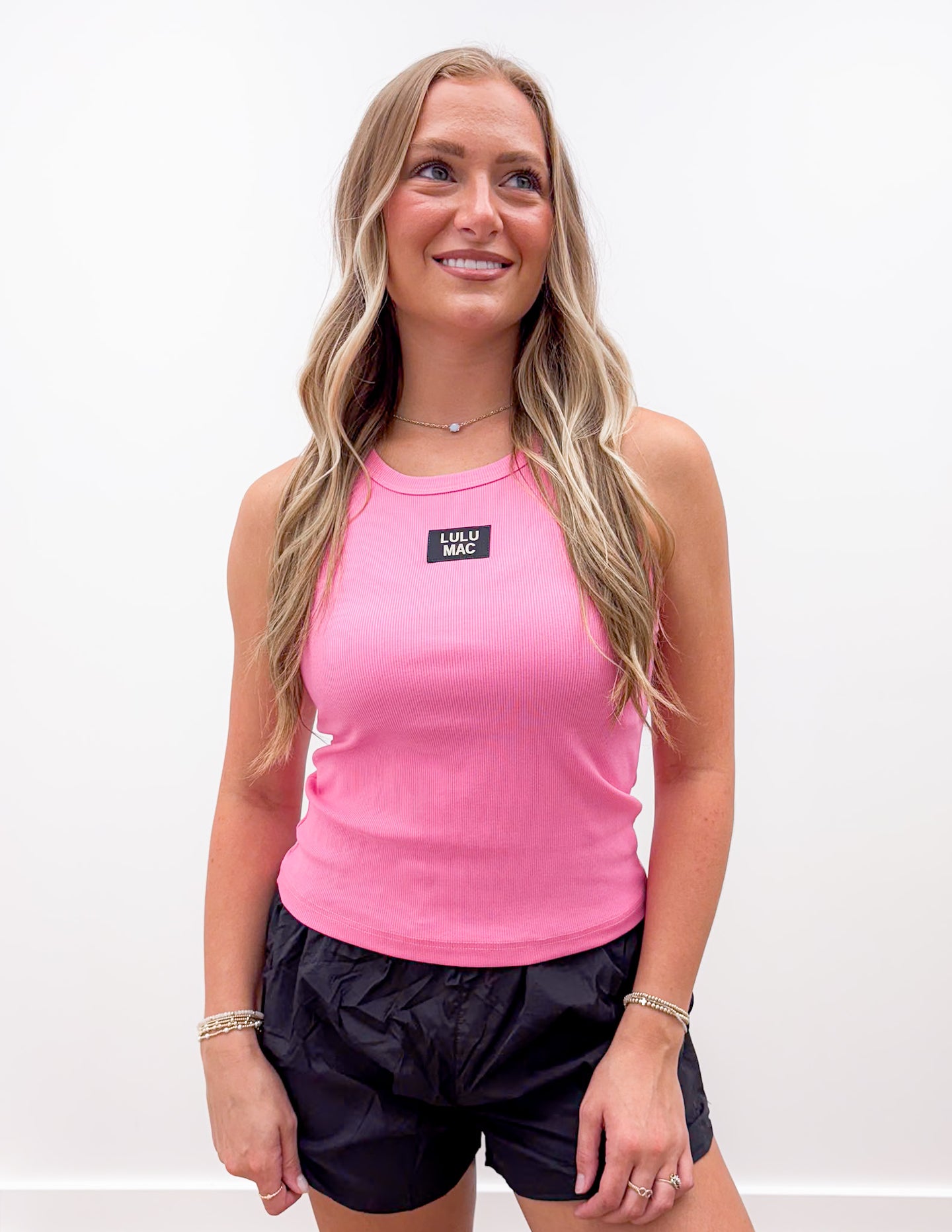 Lulu Mac DD Solid Bubblegum Tank Top