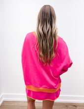 Load image into Gallery viewer, Time After Time Colorblock Pullover And Skort Set in Rose Red