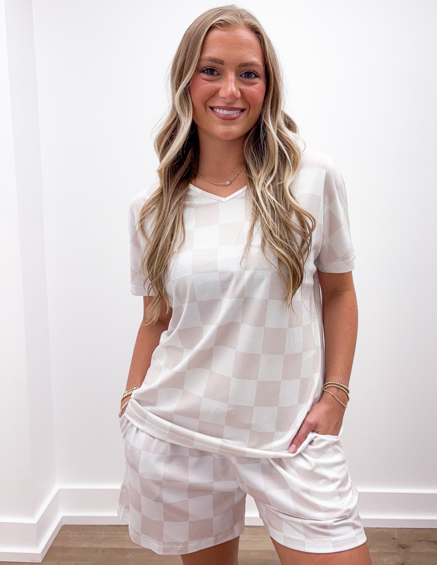 Checkers For Days Top and Short Set