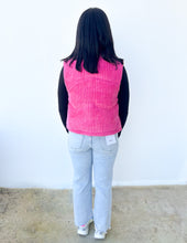 Load image into Gallery viewer, Our Best Bet Padded Corduroy Puffer Vest in Pink