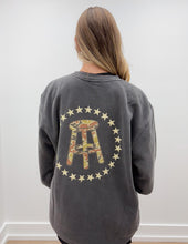 Load image into Gallery viewer, Barstool Sports Camo Pigment Crewneck in Charcoal