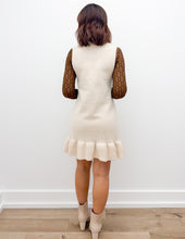 Load image into Gallery viewer, Turning The Page Sleeveless V Neck Hem Knit Dress in Oatmeal