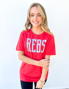 Rebs Heather Red SS Tee