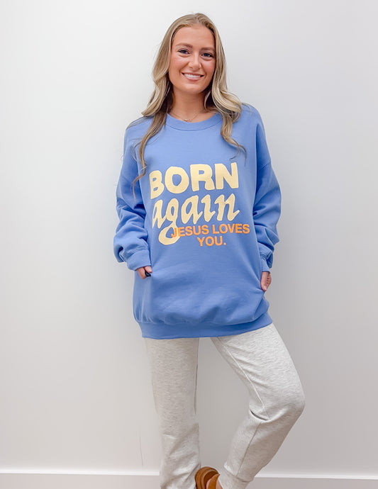 Born Again Dove Crewneck