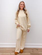 Load image into Gallery viewer, Southern Shirt Women&#39;s Comfy/Cozy Cable Sweater in Parchment