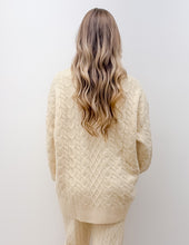 Load image into Gallery viewer, Southern Shirt Women&#39;s Comfy/Cozy Cable Sweater in Parchment
