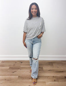 Train Wreck Stripe Knit Top