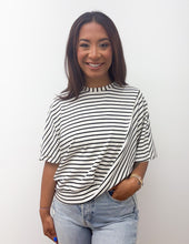 Load image into Gallery viewer, Train Wreck Stripe Knit Top