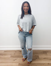 Load image into Gallery viewer, So Be It Oversized Knit Top in Heather Gray