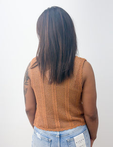 Back to Friends Crochet Knit Vest