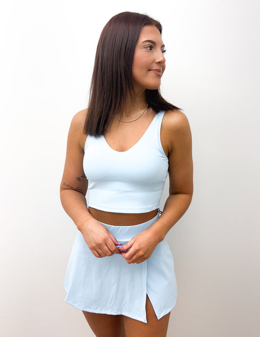 Something Like That Aligned Performance Tank in Baby Blue