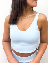 Load image into Gallery viewer, Something Like That Aligned Performance Tank in Baby Blue
