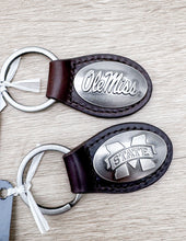 Load image into Gallery viewer, Zep-Pro Small Brown Oval Concho MSU Key Chain