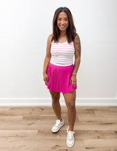 Load image into Gallery viewer, Love Me Harder Pleated Athletic Skirt in Pink