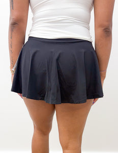Sweet & Sporty Crossover Skort in Black