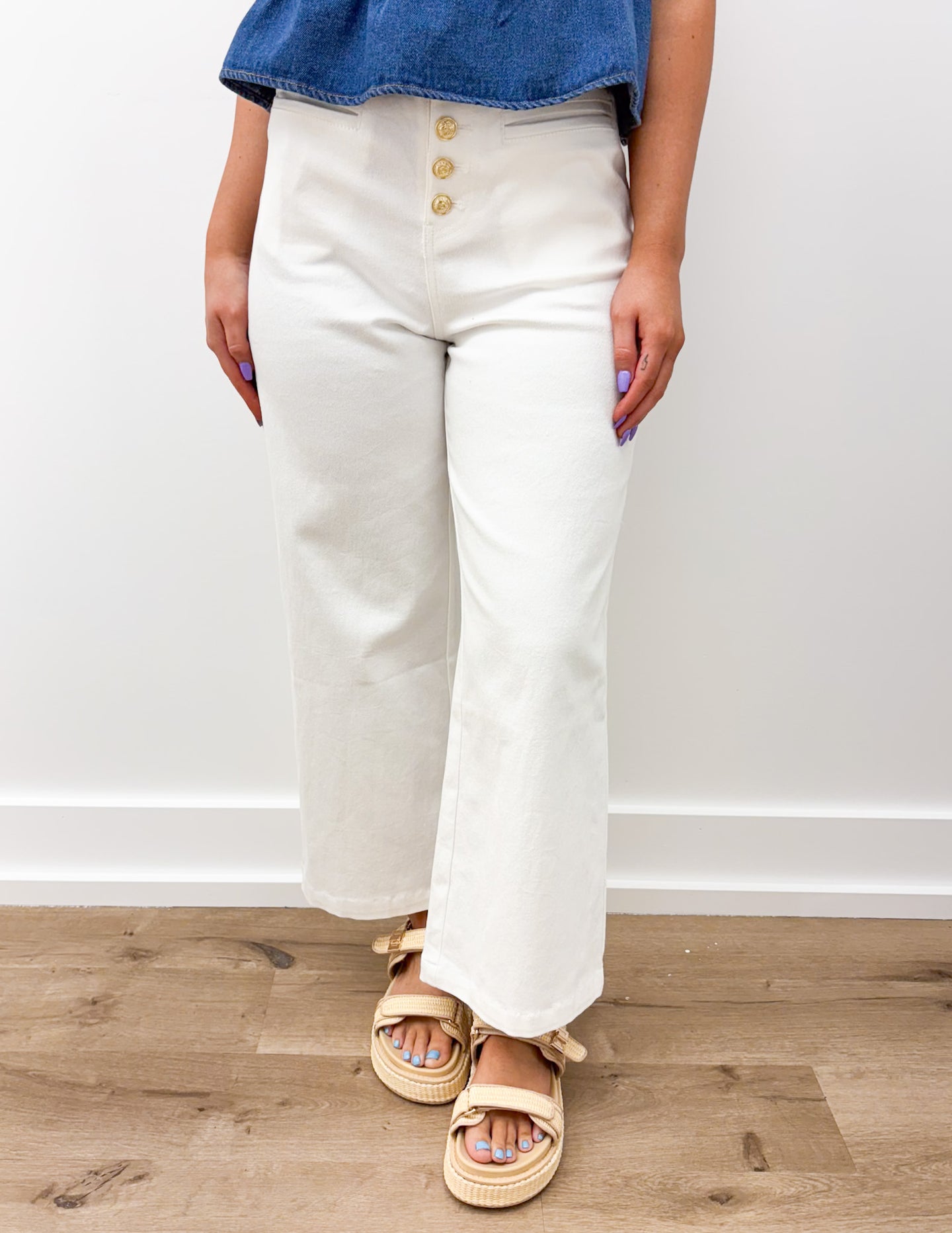 Boss Babe Denim Mid Rise Pants