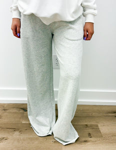 Baseline Straight Leg Sweats in Heather Grey
