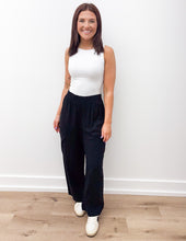 Load image into Gallery viewer, People Watching Basic Boat Neck Tank in Off White