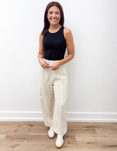 Load image into Gallery viewer, Come Alive Cotton Linen Textured Pants in Natural