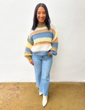 Load image into Gallery viewer, On a Holidate Color Block Stripe Sweater in Multi